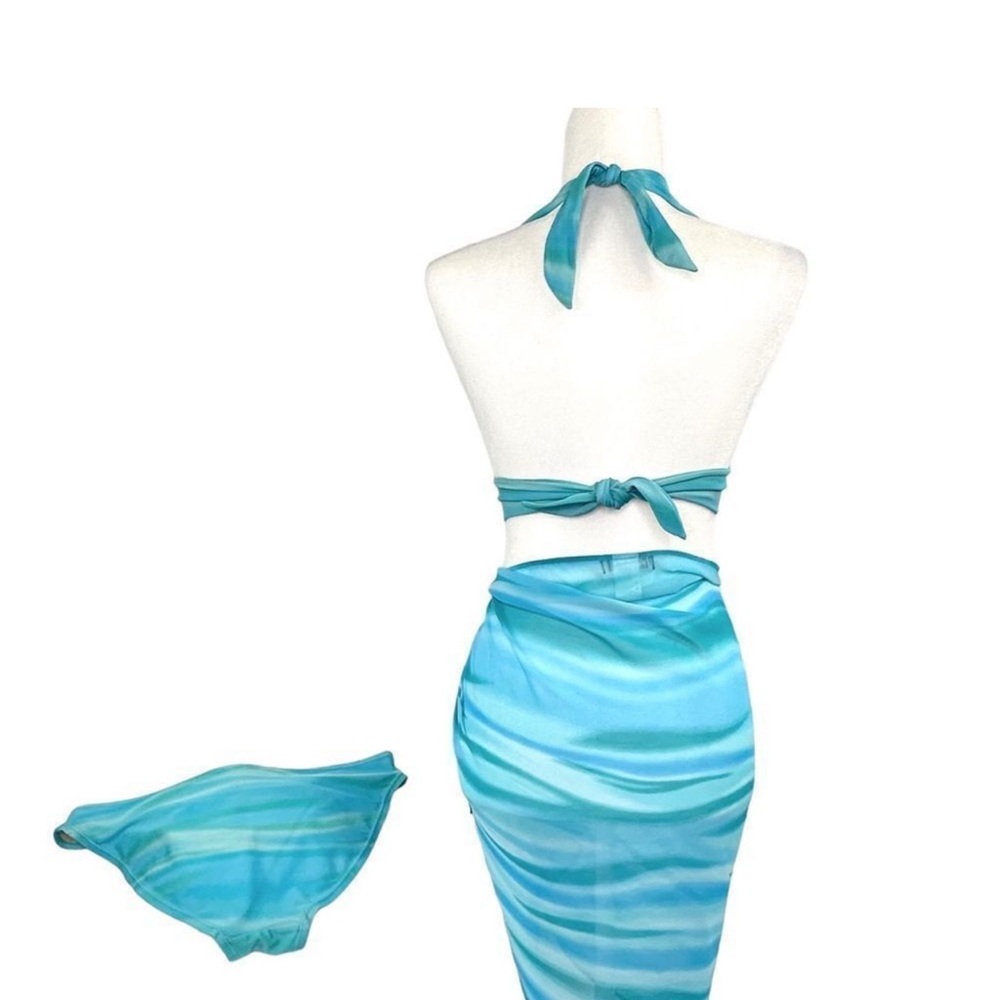OCEAN PACIFIC TWO PIECE SWIMSUIT and MATCHING WRAP - Picture 7 of 14